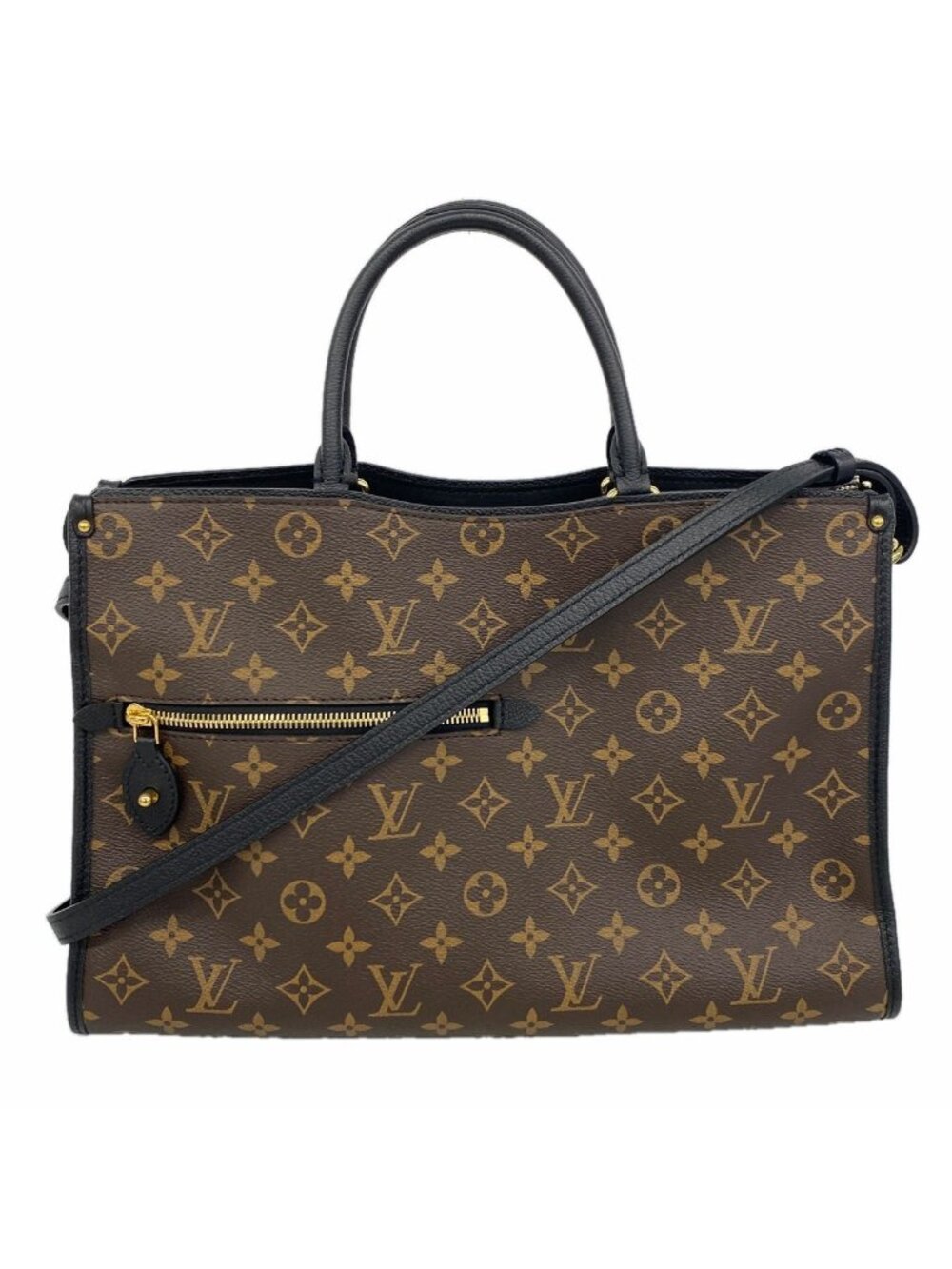 Louis Vuitton Tote Bag Monogram Popincourt MM Brown Noir 2-Way